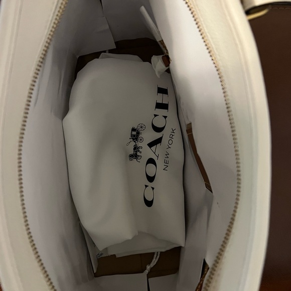 Coach Polished Pebble Leather Taylor Tote with C Dangle Charm - Picture 6 of 13